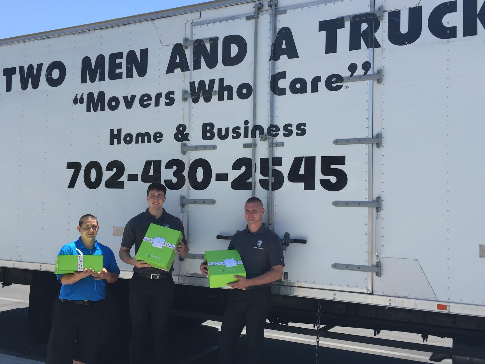 Two Men and a Truck help us Deliver Hospital Gifts for Kids